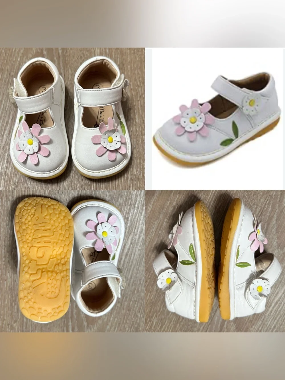 Girls Toddler Indant Size 3 Little Mae's Boutique Mary Jane Shoes pink  flower